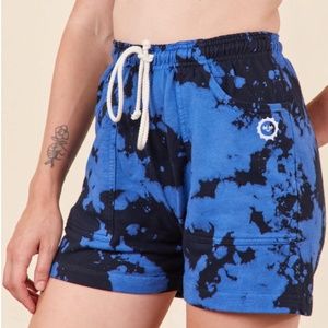 Big Bud Press- SWEAT SHORTS - CORNFLOWER BLUE MAGIC WATERS XXS-NWT